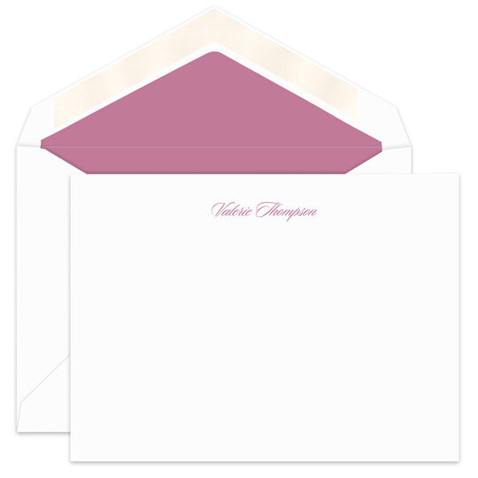 Sloop Petite Flat Correspondence Note Cards - Raised Ink